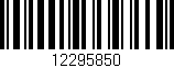 Código de barras (EAN, GTIN, SKU, ISBN): '12295850'
