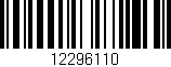 Código de barras (EAN, GTIN, SKU, ISBN): '12296110'