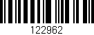 Código de barras (EAN, GTIN, SKU, ISBN): '122962'
