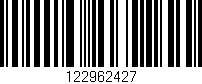 Código de barras (EAN, GTIN, SKU, ISBN): '122962427'