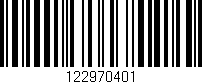 Código de barras (EAN, GTIN, SKU, ISBN): '122970401'
