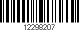 Código de barras (EAN, GTIN, SKU, ISBN): '12298207'