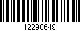 Código de barras (EAN, GTIN, SKU, ISBN): '12298649'