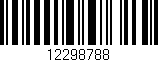 Código de barras (EAN, GTIN, SKU, ISBN): '12298788'
