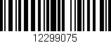 Código de barras (EAN, GTIN, SKU, ISBN): '12299075'