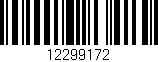 Código de barras (EAN, GTIN, SKU, ISBN): '12299172'