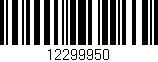 Código de barras (EAN, GTIN, SKU, ISBN): '12299950'