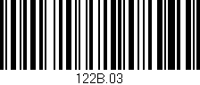 Código de barras (EAN, GTIN, SKU, ISBN): '122B.03'