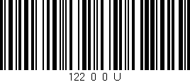 Código de barras (EAN, GTIN, SKU, ISBN): '122_0_0_U'