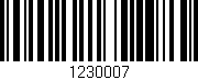 Código de barras (EAN, GTIN, SKU, ISBN): '1230007'