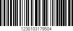 Código de barras (EAN, GTIN, SKU, ISBN): '1230103179504'
