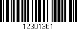 Código de barras (EAN, GTIN, SKU, ISBN): '12301361'