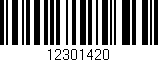 Código de barras (EAN, GTIN, SKU, ISBN): '12301420'