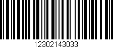 Código de barras (EAN, GTIN, SKU, ISBN): '12302143033'