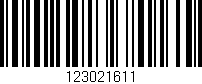 Código de barras (EAN, GTIN, SKU, ISBN): '123021611'