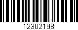 Código de barras (EAN, GTIN, SKU, ISBN): '12302198'