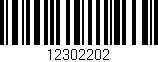 Código de barras (EAN, GTIN, SKU, ISBN): '12302202'