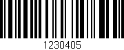 Código de barras (EAN, GTIN, SKU, ISBN): '1230405'