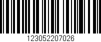 Código de barras (EAN, GTIN, SKU, ISBN): '123052207026'
