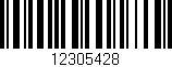 Código de barras (EAN, GTIN, SKU, ISBN): '12305428'