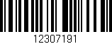 Código de barras (EAN, GTIN, SKU, ISBN): '12307191'