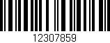 Código de barras (EAN, GTIN, SKU, ISBN): '12307859'