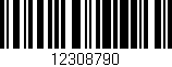 Código de barras (EAN, GTIN, SKU, ISBN): '12308790'