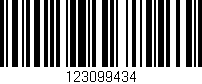 Código de barras (EAN, GTIN, SKU, ISBN): '123099434'