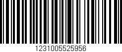 Código de barras (EAN, GTIN, SKU, ISBN): '1231005525956'