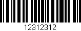 Código de barras (EAN, GTIN, SKU, ISBN): '12312312'