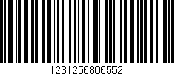 Código de barras (EAN, GTIN, SKU, ISBN): '1231256806552'