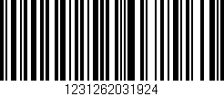 Código de barras (EAN, GTIN, SKU, ISBN): '1231262031924'