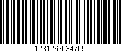 Código de barras (EAN, GTIN, SKU, ISBN): '1231262034765'