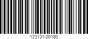 Código de barras (EAN, GTIN, SKU, ISBN): '123131-00180'