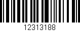 Código de barras (EAN, GTIN, SKU, ISBN): '12313188'