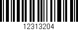 Código de barras (EAN, GTIN, SKU, ISBN): '12313204'