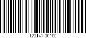 Código de barras (EAN, GTIN, SKU, ISBN): '123141-00180'