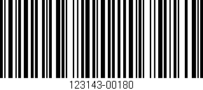 Código de barras (EAN, GTIN, SKU, ISBN): '123143-00180'