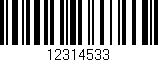 Código de barras (EAN, GTIN, SKU, ISBN): '12314533'