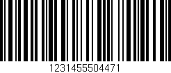 Código de barras (EAN, GTIN, SKU, ISBN): '1231455504471'