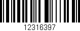Código de barras (EAN, GTIN, SKU, ISBN): '12316397'