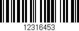 Código de barras (EAN, GTIN, SKU, ISBN): '12316453'