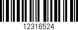 Código de barras (EAN, GTIN, SKU, ISBN): '12316524'