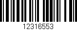 Código de barras (EAN, GTIN, SKU, ISBN): '12316553'