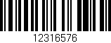 Código de barras (EAN, GTIN, SKU, ISBN): '12316576'
