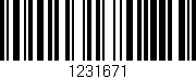 Código de barras (EAN, GTIN, SKU, ISBN): '1231671'