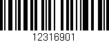 Código de barras (EAN, GTIN, SKU, ISBN): '12316901'