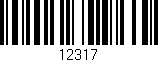 Código de barras (EAN, GTIN, SKU, ISBN): '12317'