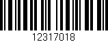 Código de barras (EAN, GTIN, SKU, ISBN): '12317018'
