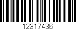 Código de barras (EAN, GTIN, SKU, ISBN): '12317436'
